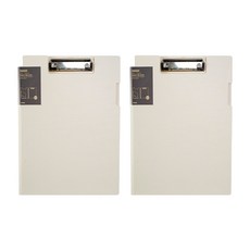 Maket Gamseong 筆記本式A4文件板夾, 米白色, 2個