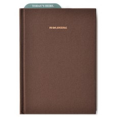 플레픽 데일리 투두 저널 만년 다이어리, 브라운, 1개