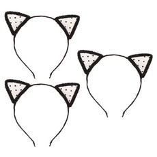 Allode 蕾絲貓咪派對髮箍, 3個, 01 水滴