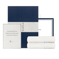 송월타월 타올 필라라인 세면타월 190g x 2p + 조문 띠지 + 감사장 세트 + 쇼핑백, 아이보리, 5세트