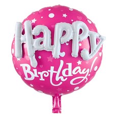 Maket Gamseong 立體字母生日氣球, 玫瑰紅, 10個