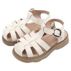 BEBEMARU 兒童款 9536 包頭扣環涼鞋