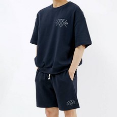 AiR Plane Oversize短袖運動衫鬆緊帶短褲上下套裝 EST1724