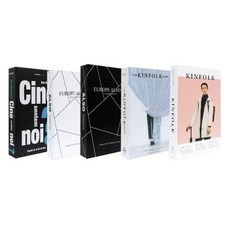 DAEHAN 拍攝道具模型書 裝飾用室內設計假書 5件組, 電影風, 阿爾索白, 阿爾索黑, Kinfolk 粉紅, Kinfolk 藍色