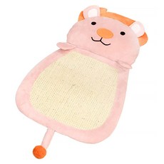 랜보어 반려동물 라이언 걸이형 스크래쳐, 핑크, 1개