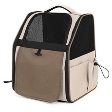 Spacecat 寵物高透氣後背式外出包, 米色, 1個