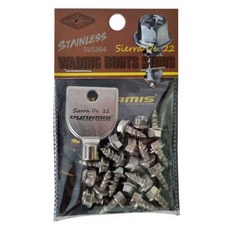 DYNAMIS Sierra D 22 涉水釣魚靴 防滑釘工具組, 銀, 1個