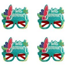 알로데 열대 바캉스 테마 파티안경, 서핑보드, 4개