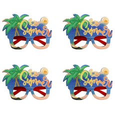 Allode 熱帶度假主題派對眼鏡 TYPE 05 椰子, 混合顏色, 4個