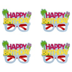 Allode Congratulation 快樂派對眼鏡 TYPE 02 天藍色, 4個