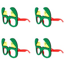 Allode 快樂動物主題派對眼鏡 TYPE 04 綠色珍珠小雞, 混色, 4個
