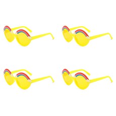 Allode 彩虹快樂派對眼鏡, TYPE 02 黃色, 4個