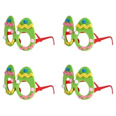 Allode 快樂動物主題派對眼鏡 TYPE 08 草綠色, 混合色, 4個