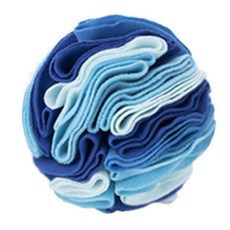 狗鼻子工作零食零食球玩具, 藍色, 1個