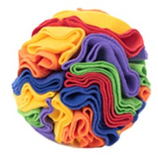 kkalkkeumdeohagi 狗狗嗅聞訓練零食球玩具, 彩虹, 1個