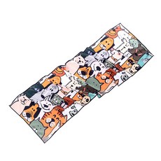 Sonio 彩色圖案涼感運動毛巾 30 x 100 cm, 1個, 08 動物