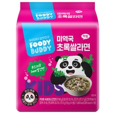 foodybuddy 綠色海帶湯米拉麵 4入, 1個, 312g
