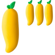 PEONIST 可擦水果橡皮擦 芒果, 混色, 4個