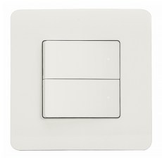 CHEIL ELECTRIC 正方形單切2開關 白色, 1個