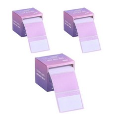 마켓감성 풀아웃 접착 메모지, 퍼플, 1개입, 3개