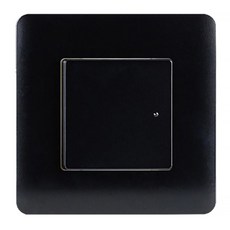 第一 Square 正方形單切1開關 黑色, 1個