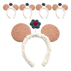 Maket Gamseong 碎花髮帶, 小熊卡其色, 5個