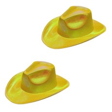 Maket Gamseong 派對多彩螢光帽, 黃色, 2個