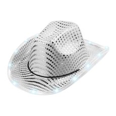 Maket Gamseong 亮片閃亮帽子, 銀色, 1個