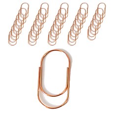 마켓감성 다양한 모양 클립 일반 로즈골드, 50개입, 1개