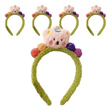 Maket Gamseong 小熊髮箍, 綠色, 5個