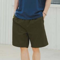 앨빈클로 DE LUXE 원턱 와이드 코튼 하프 팬츠 DLX1320