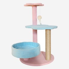 Daysoy貓咪棉花糖粉彩貓抓塔 type03, 1個, 混色