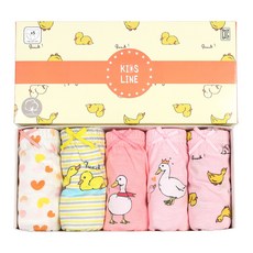 CHARACTOPIA 兒童系列 女童鴨子純棉三角內褲5件組