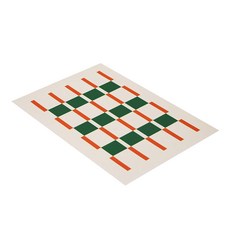 바이빔 소프트 규조토 매트, 체크스퀘어 그린