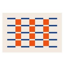 Buybeam 柔軟珪藻土墊, 藍色方格紋