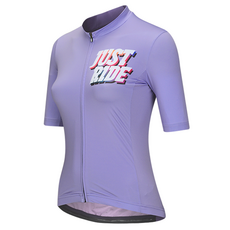 nsr 女款Club Just Ride 3短袖車衣, 數位薰衣草