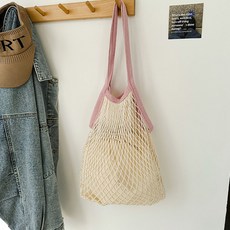 엘쏘 여름 메쉬 물놀이 해변 여행 비치 숄더백