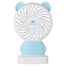 구스페리 미니 핸디 캐릭터 선풍기, SMD-S5000B, 블루베어
