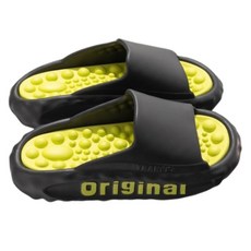 Bonitory 室內辦公室指壓拖鞋 270mm, 1個, 黑綠色