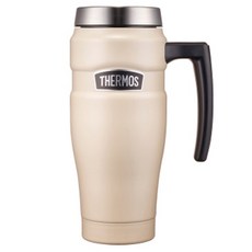 THERMOS 膳魔師 旅行之王手把保溫杯 RODH-001K, 1個, 470ml, Ivory Black
