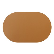 Mariposa 橢圓形矽膠餐墊, 430 x 340 x 1.2 mm, 1個, 棕色