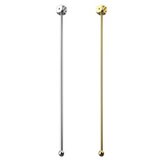 WAGENSTEIGER 304不鏽鋼 家用調酒 方塊搗棒 2件組, 1套, 銀色, 金色