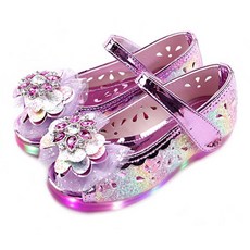 女童噗噗露露LED露趾涼鞋