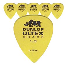 Dunlop 울텍스 샤프 기타 픽크 6p + 카누벨 픽크 3p, 1세트