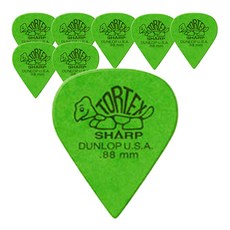 Dunlop 톨텍스 샤프 기타 픽크 8p + 카누벨 픽크 3p, 1세트