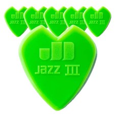 Dunlop Kirk Hammett 簽名款 Jazz III 吉他撥片 6入 + Kanobell 撥片 3入, 1套