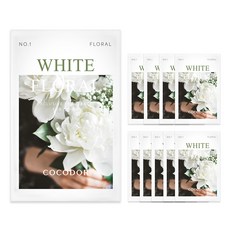 코코도르 퍼퓸 샤쉐 옷장 방향제 본품 S, 2.5g, 10개, 화이트플로랄