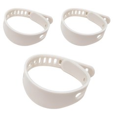 FLaiTO 矽膠粉彩防走失手環, Ivory, 3個