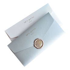 PLEPIC Feel So Good 感謝口袋花卉信封組, 1套, 奶油金色