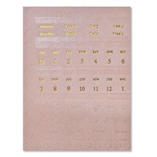 PLEPIC All Day皮革索引貼紙 甜美粉色, 1個, 1入